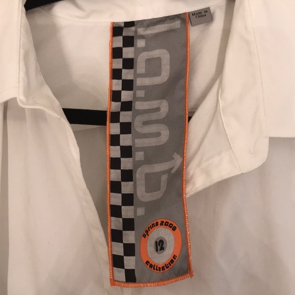 L.A.M.B by Gwen Stefani White Blouse BNWT - Picture 7 of 9